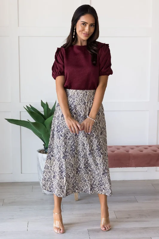 Always Included Floral Skirt