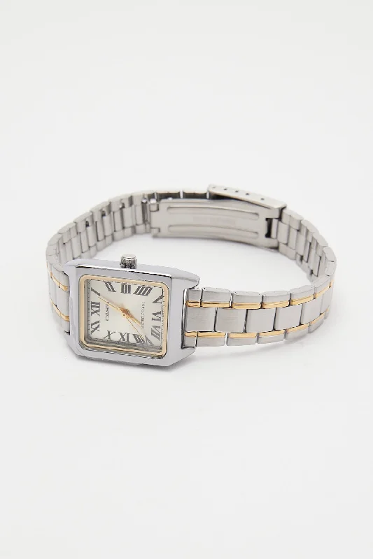 Casio LTPV007SG-9B Ladies Analogue Watch Silver/Gold