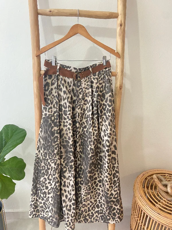 Ericka Leopard Skirt