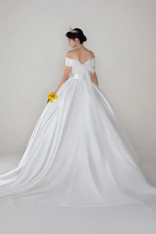 Princess Court Train Mikado Wedding Dress CW2520