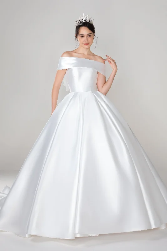 Princess Court Train Mikado Wedding Dress CW2520