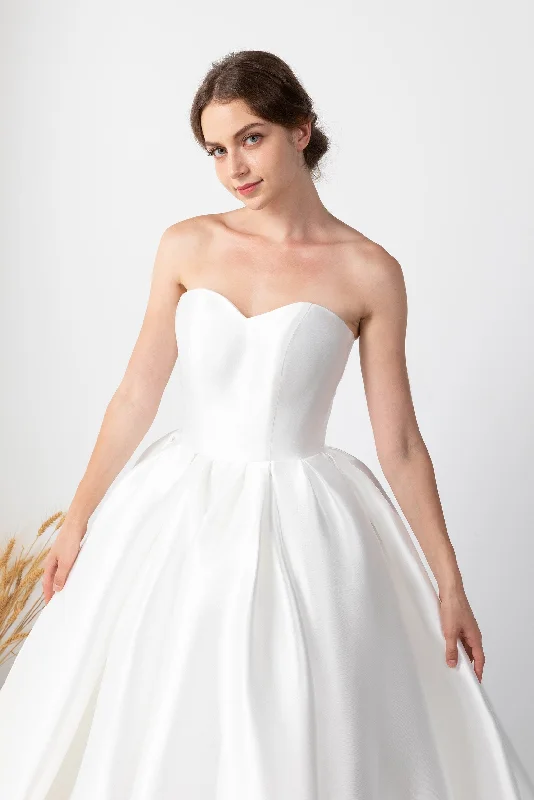 Princess Court Train Mikado Wedding Dress CW2520