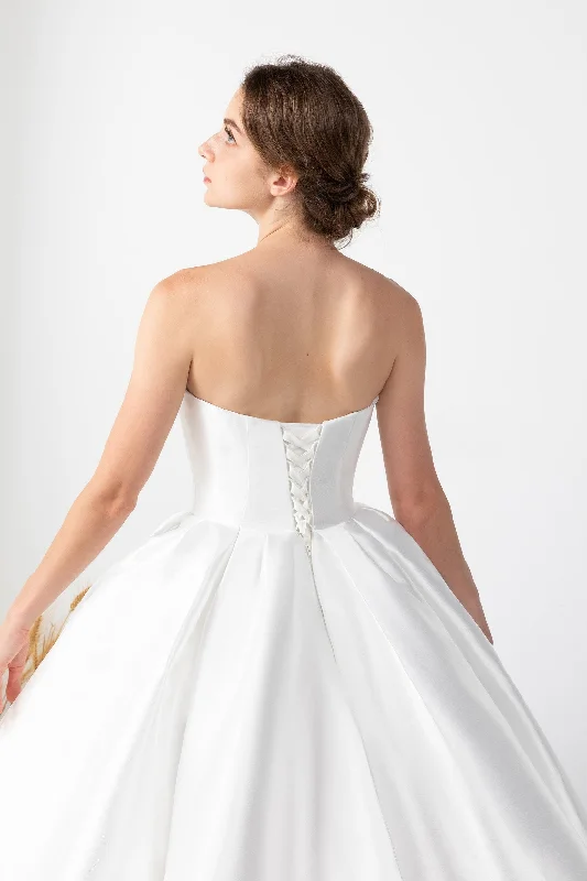 Princess Court Train Mikado Wedding Dress CW2520