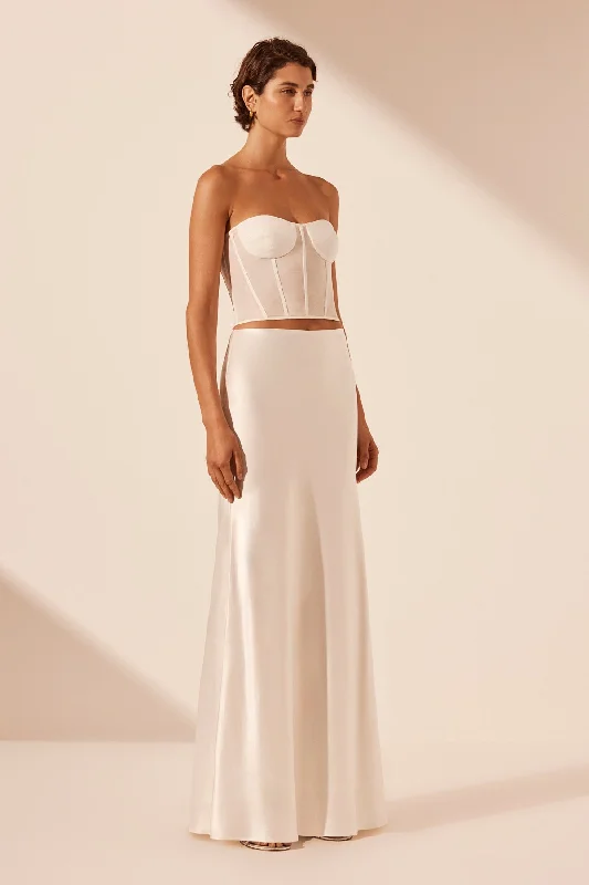 SAVANNA MAXI SKIRT - IVORY