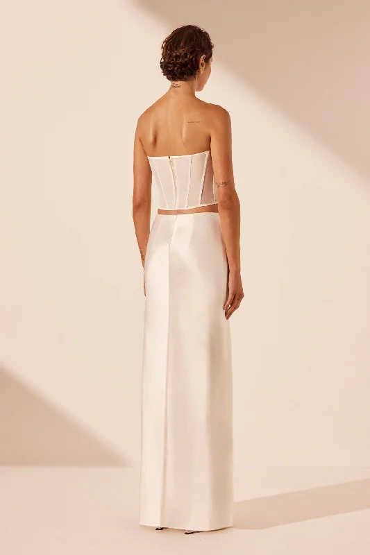 SAVANNA MAXI SKIRT - IVORY