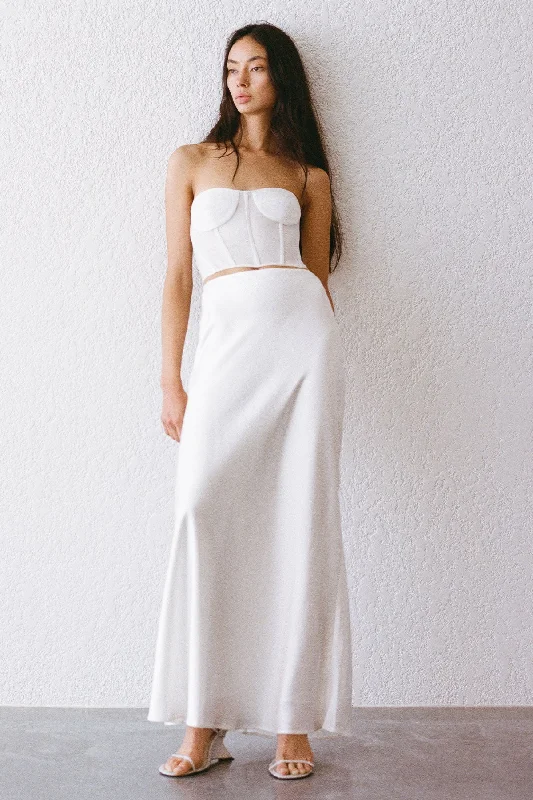 SAVANNA MAXI SKIRT - IVORY