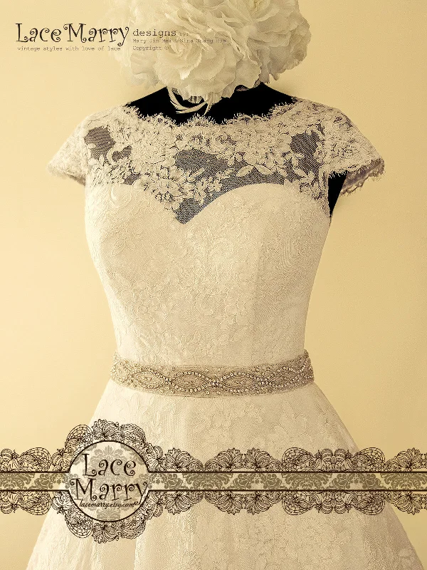 Vintage Style Short Wedding Dress