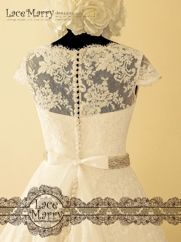 Vintage Style Short Wedding Dress