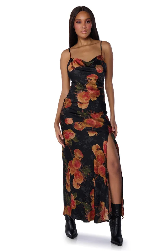 FLIRTY FLORAL MAXI DRESS