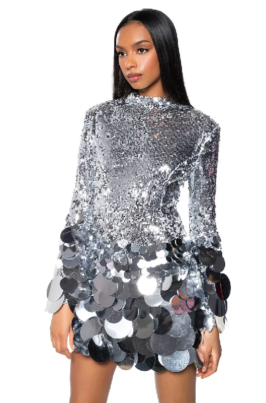 THE MOMENT SEQUIN MINI DRESS