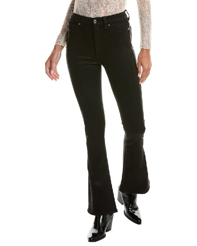 Biggest Sale of the Season!7 For All Mankind Tailorless Ultra High-Rise Coated Black Skinny Boot Jean