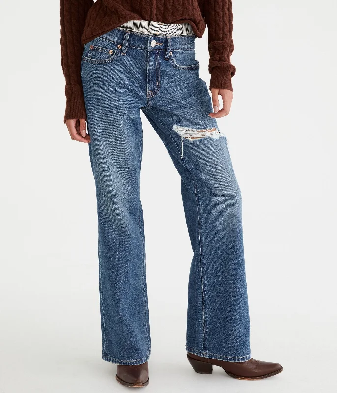 Seasonal Sale – Shop Now!Aeropostale Low-Rise Baggy Flare Jean