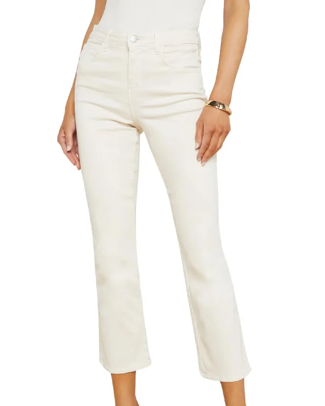 Save Up to 50% Off!Tati High Rise Crop Micro Boot Jeans In French Vanilla