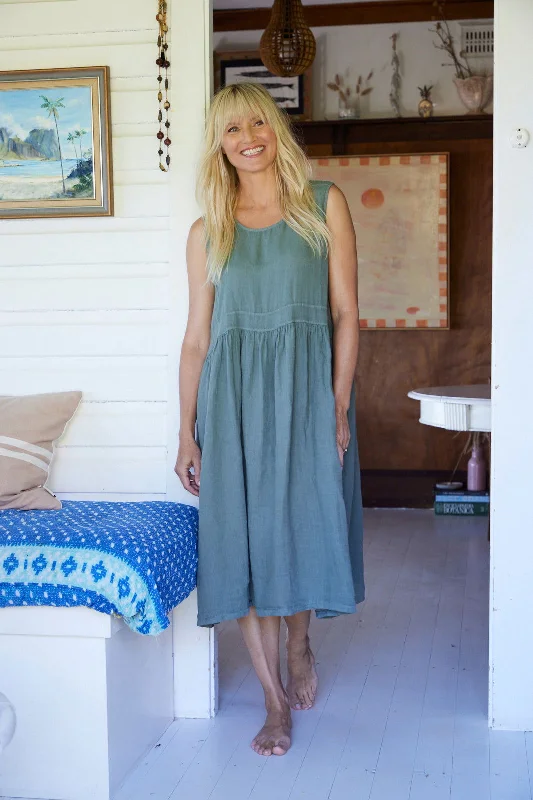 Save More Than Ever!Annie Sleeveless Linen Dress