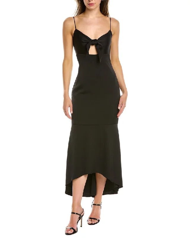 Don’t Wait – Shop Today!Aidan Mattox Hammered Satin Midi Dress