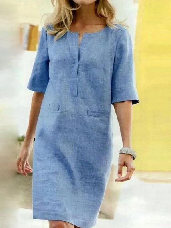 Incredible Savings Inside!Amy | Cotton-Linen Dress
