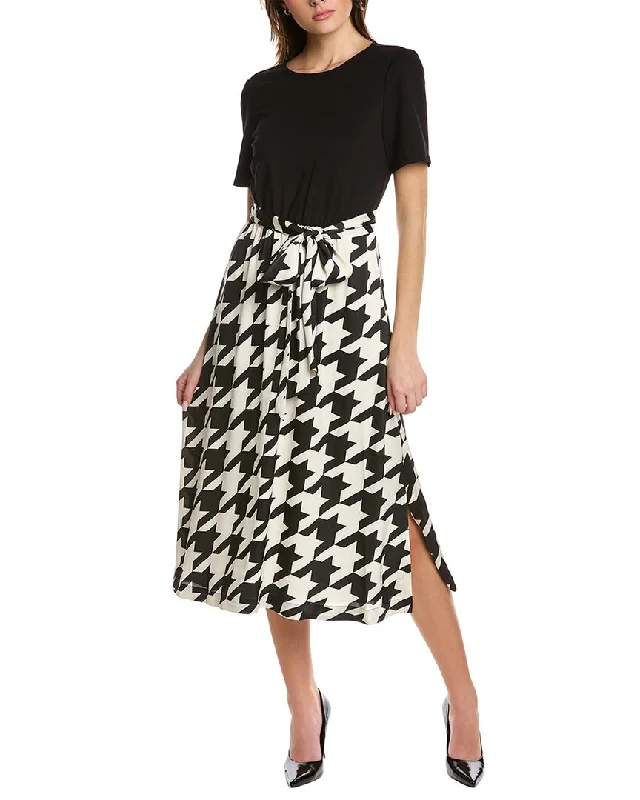 Stock Up and Save!Anne Klein Mixed Media Midi Dress