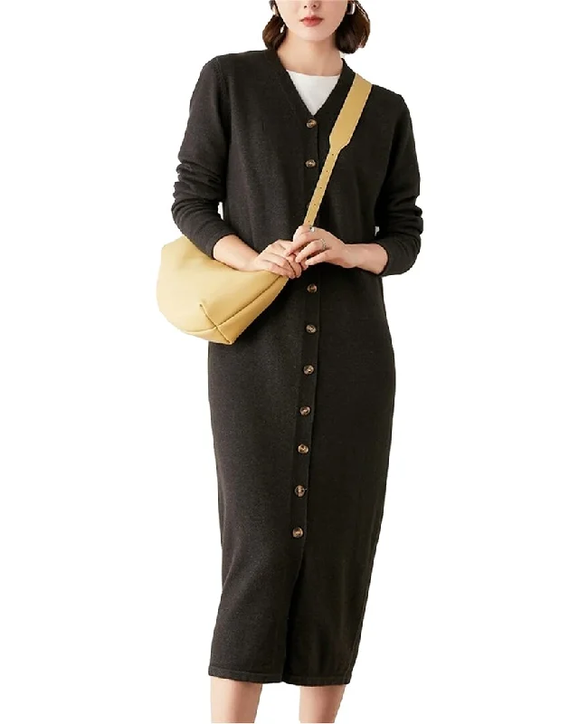 Save Up to 50% Off!Asne Wool-Blend Midi Dress