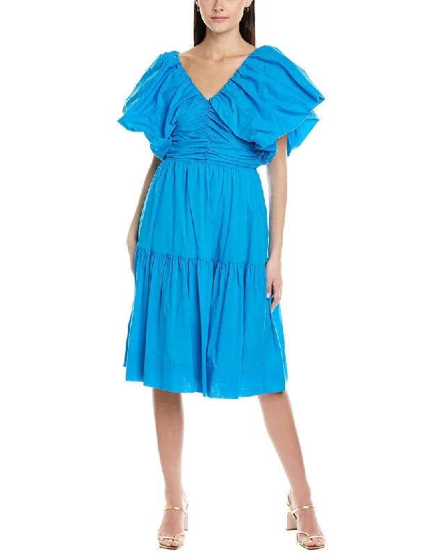 Exclusive Savings This Week!Black Halo Short Sleeve Tide Midi Dress