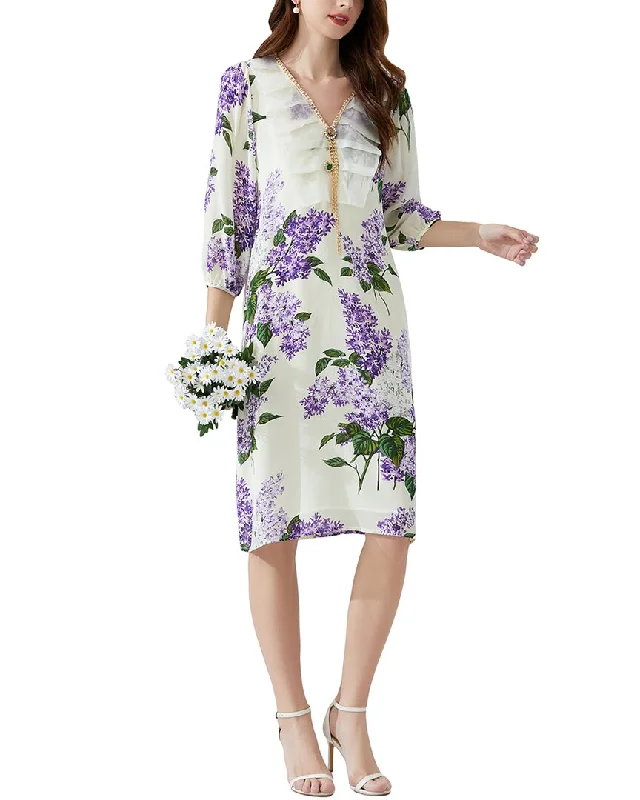 Limited-Time Price Drop!BURRYCO Silk Midi Dress