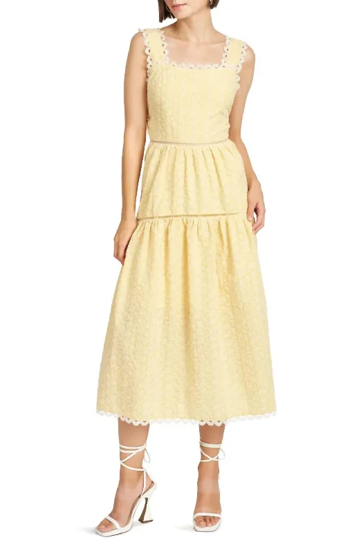 Sale Alert – Get Ready to Shop!Camryn Midi Dress In Lemon