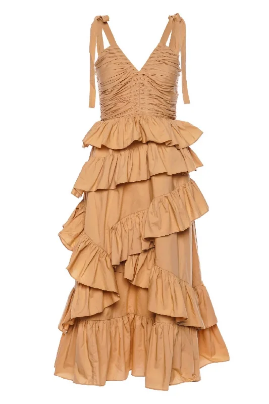 Exclusive Offers You’ll Love!Candace Midi Dress In Cedar