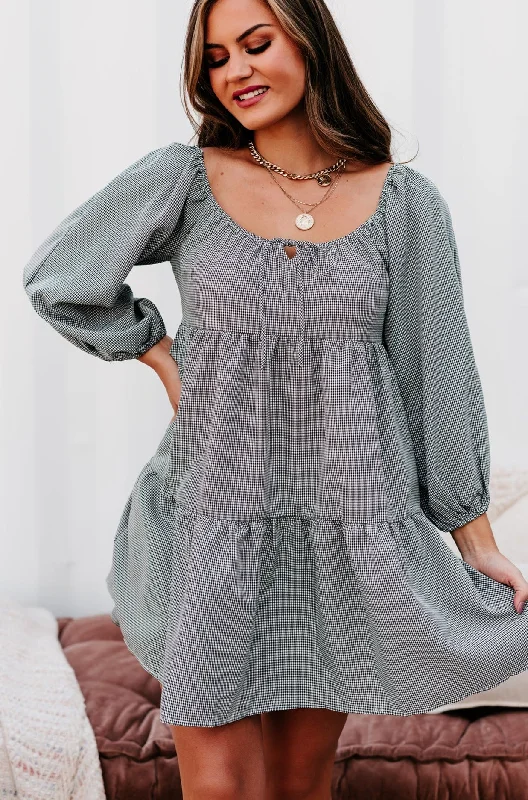 Special Offer – Act Fast!Carlinn Off-The-Shoulder Tiered Dress (Black)