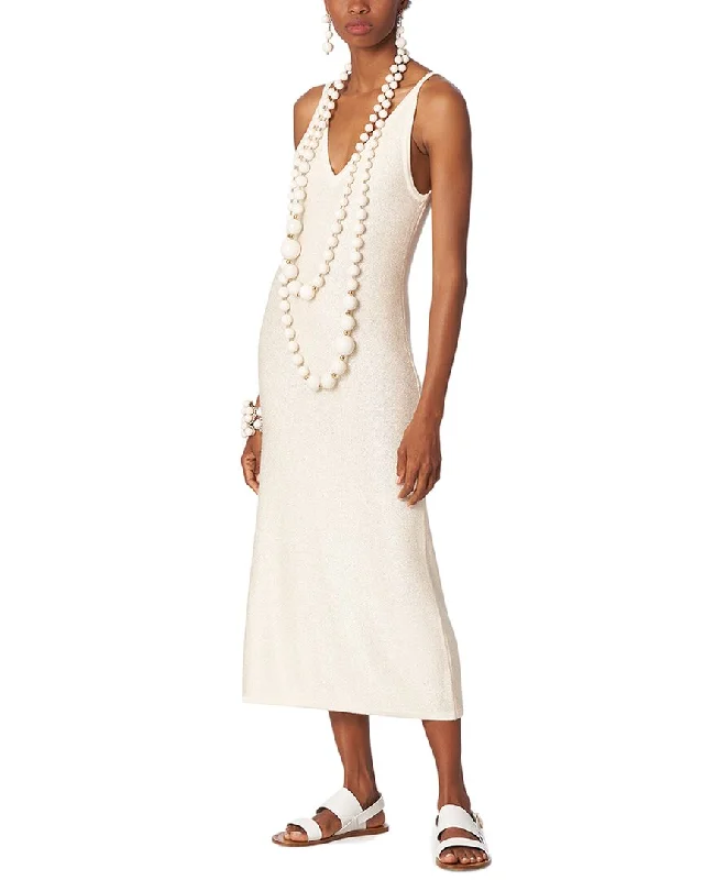 Your Exclusive Offer Awaits!Carolina Herrera Spaghetti Strap Wool-Blend Midi Dress
