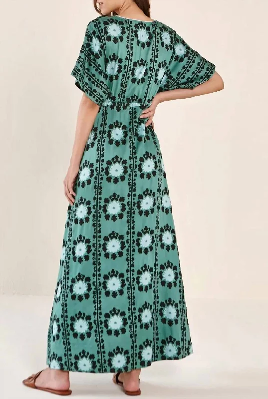 Exclusive Savings This Week!Corinna Midi Dress in Lisha Emerald