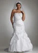 Exclusive Savings This Week!David's Bridal Taffeta Gown with Beaded Appliques and Pick Ups