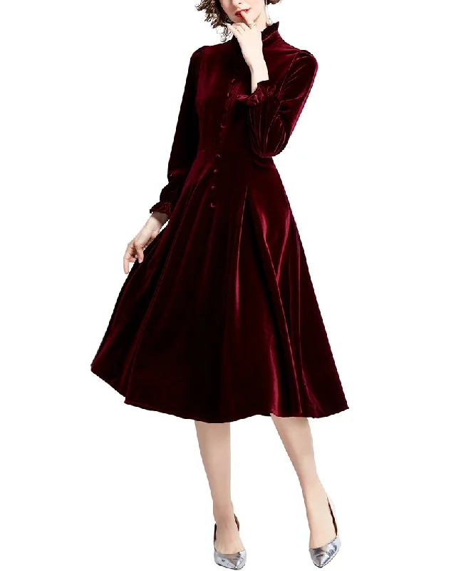 Limited Time Offer!DZA Midi Dress