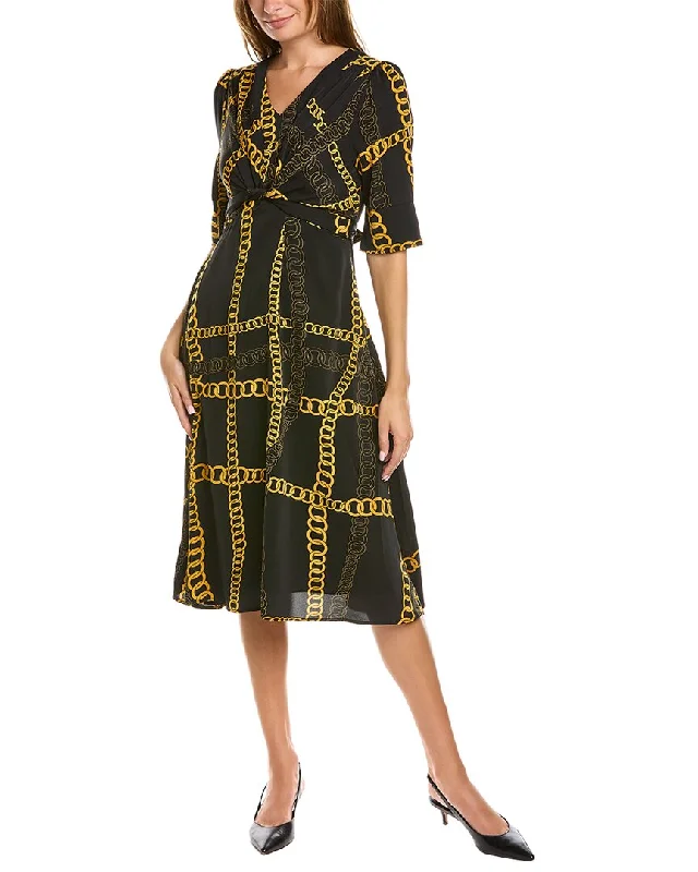 Don’t Wait – Deals Won’t Last!Gracia Chain Print Midi Dress