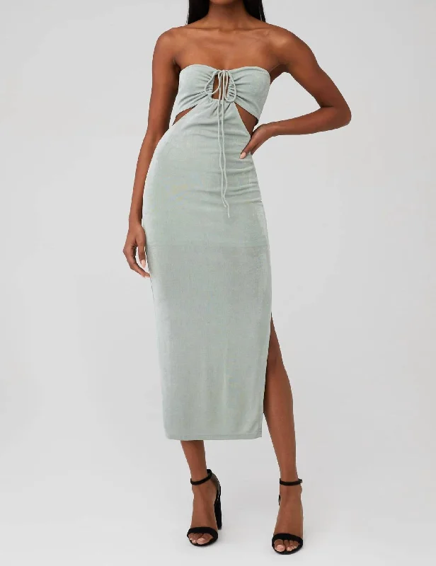 Your Wallet Will Thank You!Jodi Midi Dress In Sage