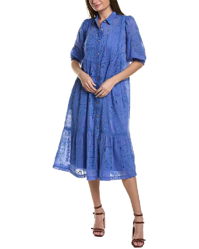 Save More When You Shop More!Johnny Was Sadie Silk-Blend Midi Dress