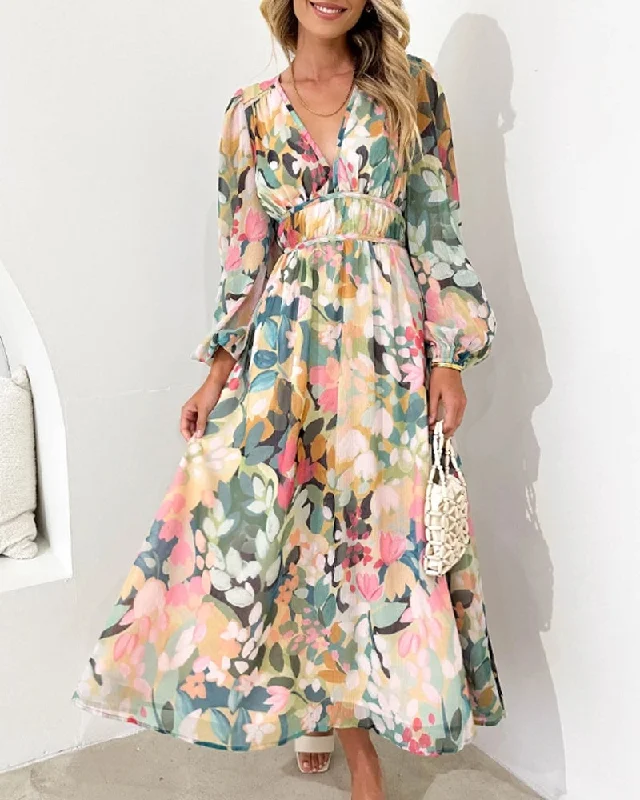 Shop More, Spend Less!Kiara™ Elegant Floral Dress