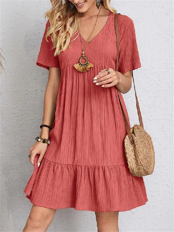 Your Discount is Waiting!Lara™ Retro V-neck Dress