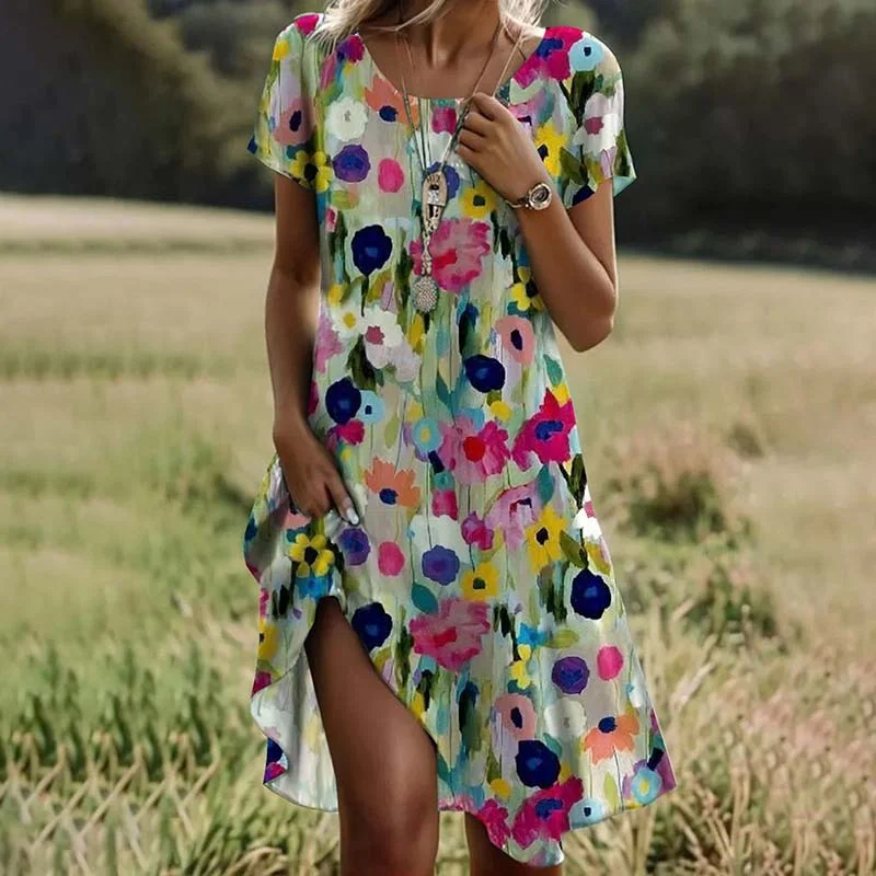 Only a Few Left – Order Now!Leah™ Colorful floral dress