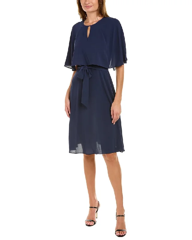 Steals and Deals Await!London Times Pebble Crepe Midi Dress