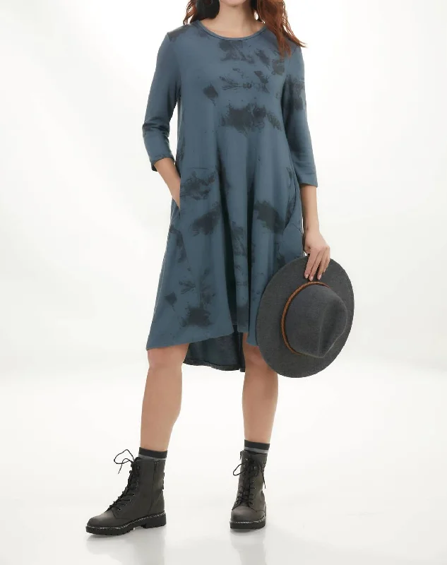 Your Favorite Items on Sale Now!Long Sleeve Midi Dress In Marble