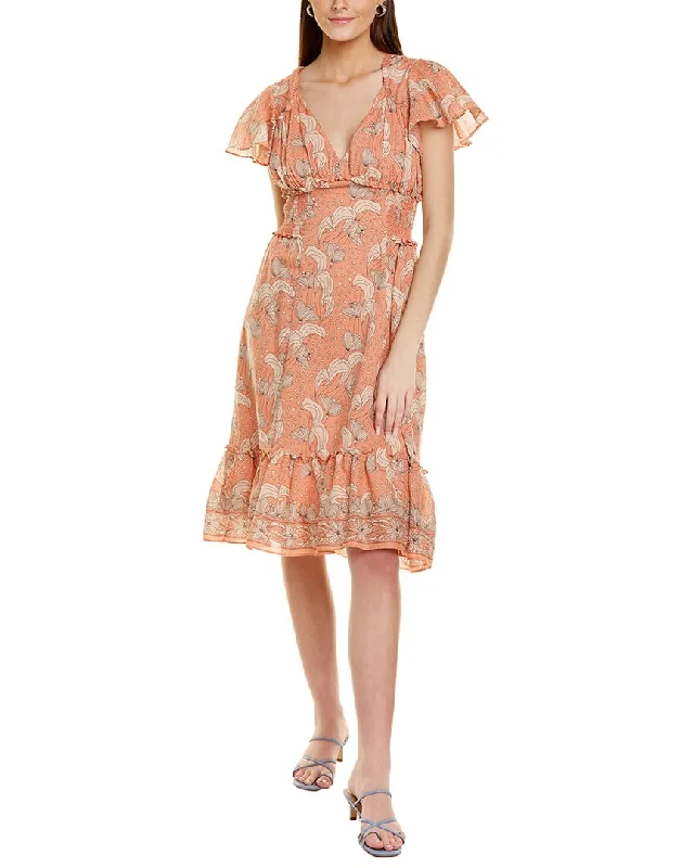 Save Like Never Before!Max Studio Flounce Midi Dress