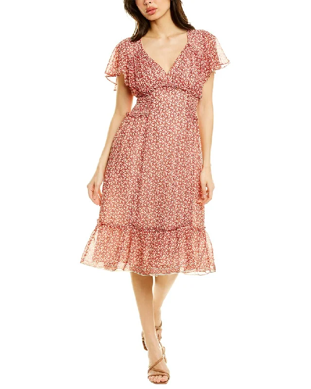 Score Huge Discounts Today!Max Studio Flounce Midi Dress