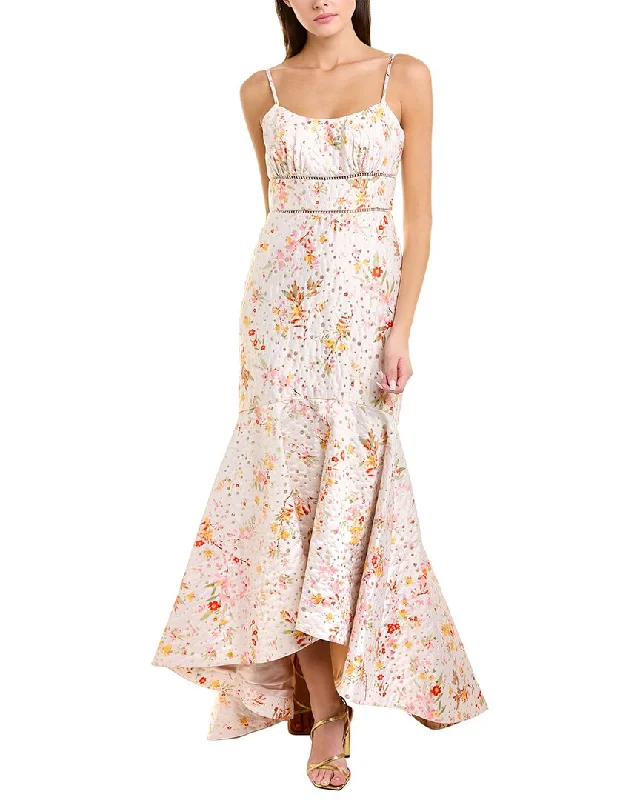 Shop the Hottest Deals!ML Monique Lhuillier Jacquard Midi Dress