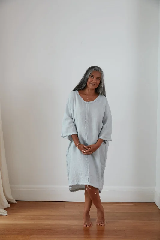 Shop Smart, Save Big!Pascal Linen Shift Dress with Distressed Hem