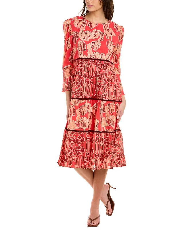 Save Like Never Before!Ro's Garden Robin Midi Dress