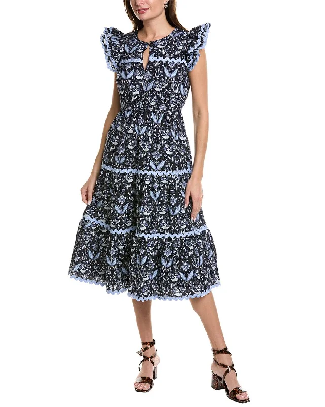 The Best Deals Won’t Wait!Sail to Sable Flutter Sleeve Midi Dress