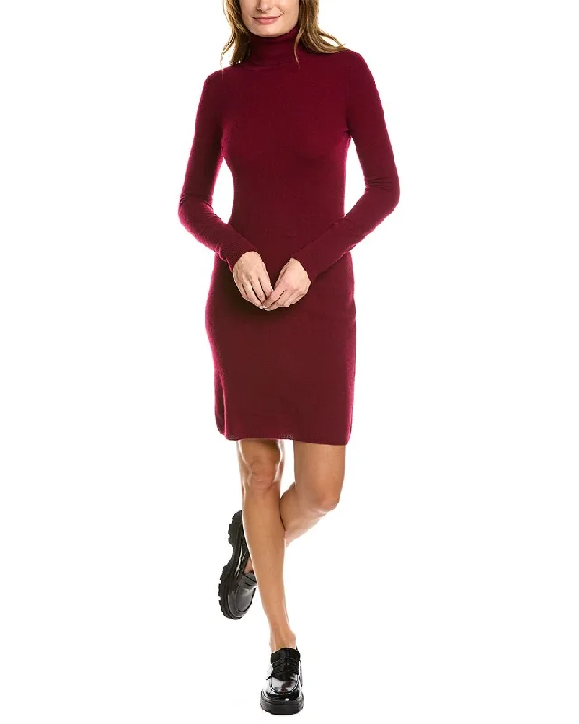 Special Discounts Inside!sofiacashmere Cashmere Turtleneck Midi Dress