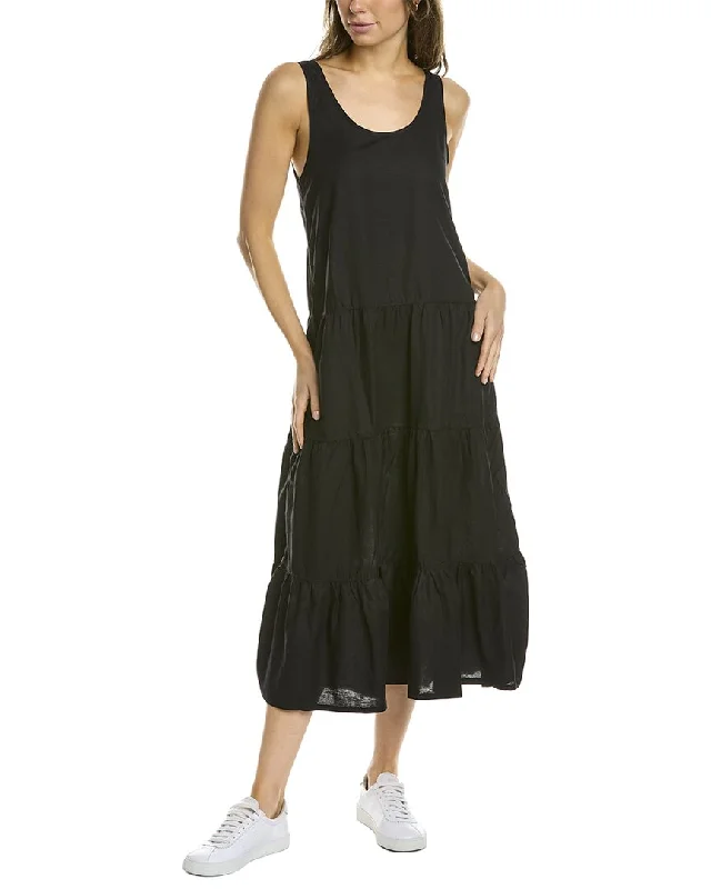Find the Best Deals Here!Splendid Mirage Linen-Blend Midi Dress