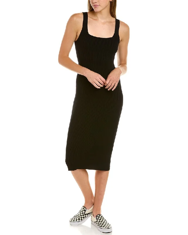 Buy More, Save More!Splendid Square Neck Midi Dress