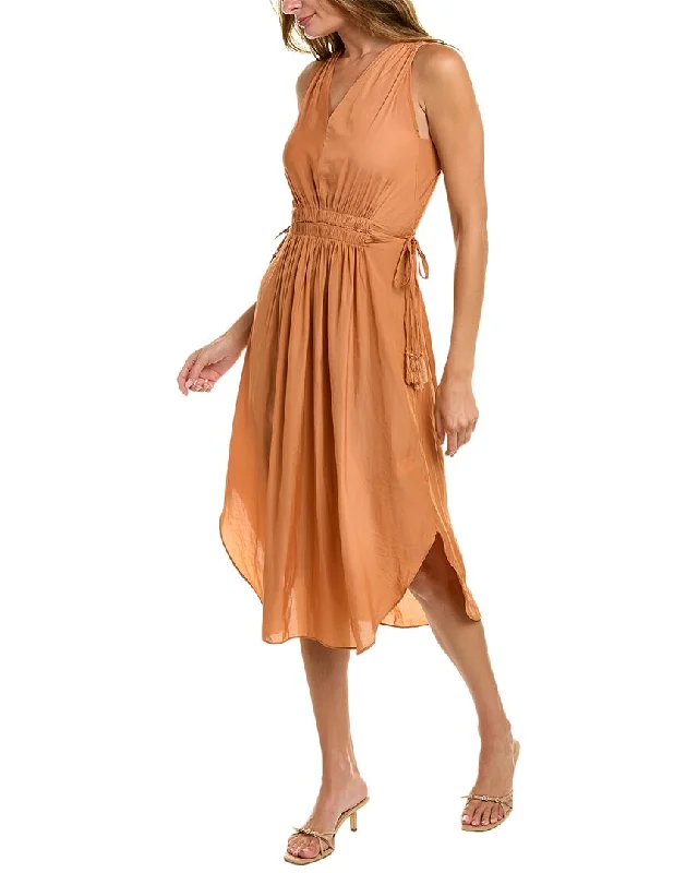 Unlock Huge Savings Now!T Tahari Gathered Midi Dress