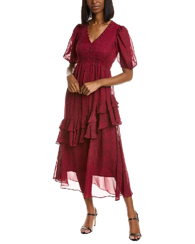 Only a Few Left – Order Now!Taylor Smocked Ruffle Midi Dress